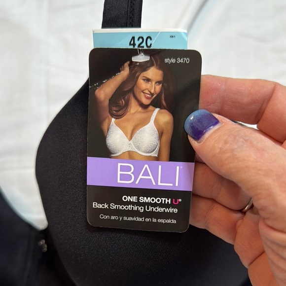 Bali Women's Black Underwire Bra NWT - Picture 2 of 6